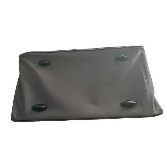 Nautica Dockside Duffle Bag Orange Gray Zipper Close Outer Strap ID Slot CLEAN - Picture 3 of 10